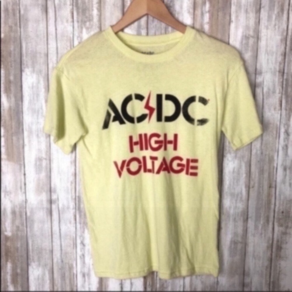 AC/DC High Voltage Yellow Tee - Picture 2 of 5